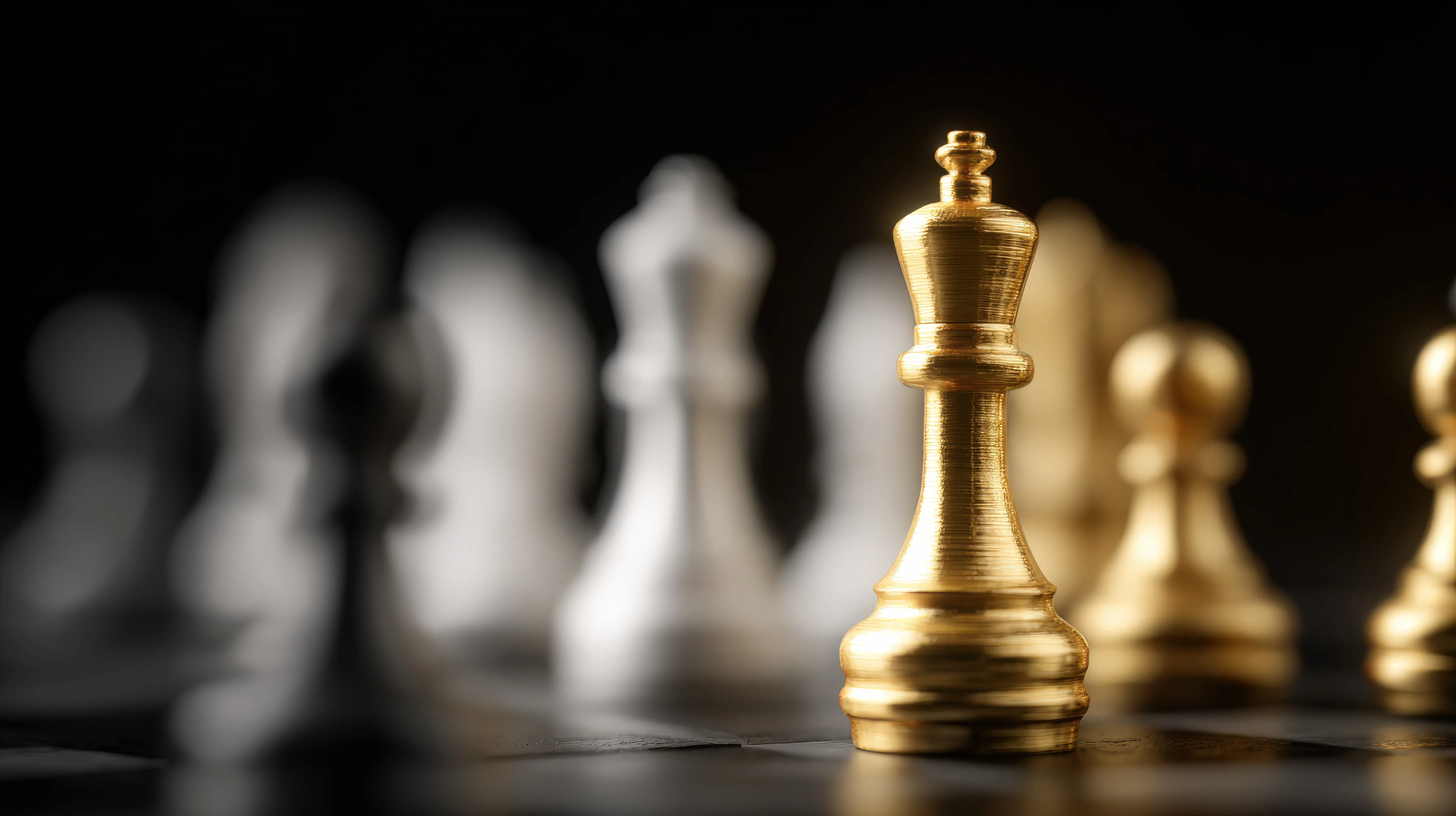 Golden King Chess Piece